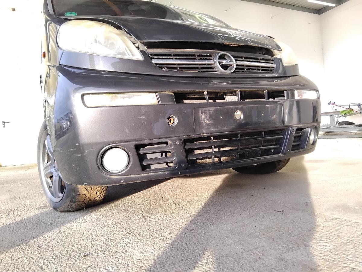 Opel Vivaro A original Stossfänger Stoßstange vorn BJ2003 L298 mitternachtschwarzmetallic
