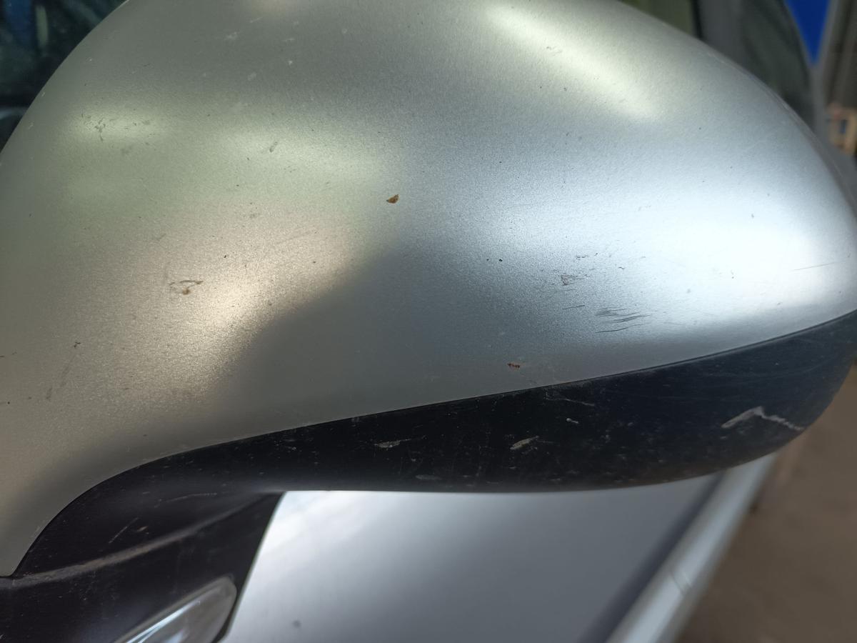 Peugeot 207 WC Bj 2008 original Außenspiegel links elektr. EZR Aluminium Grau