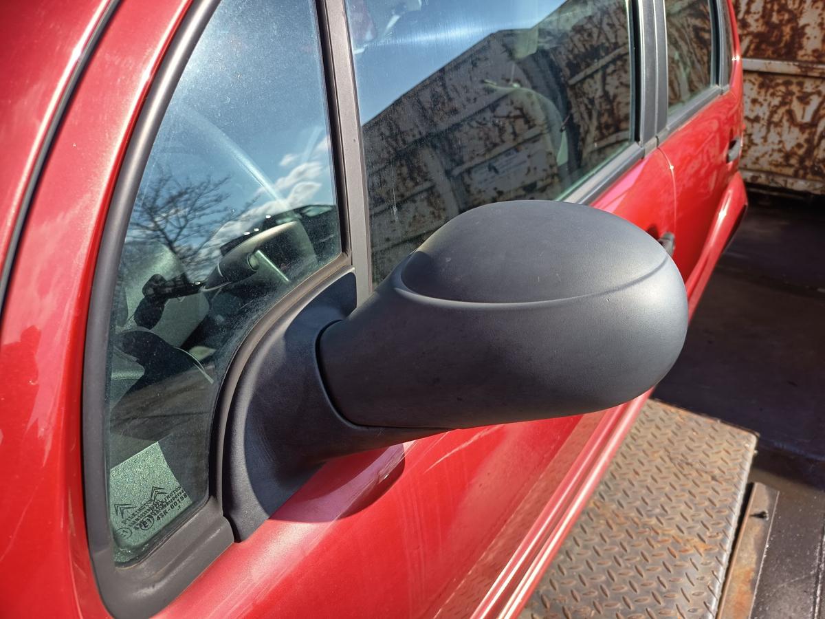 Citroen C3 original Aussenspiegel links elektrisch unlackiert schwarz Bj 2007