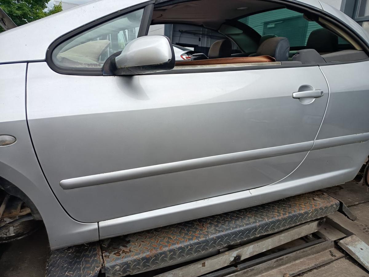 Peugeot 307CC Cabrio orig Tür links Fahrertür EZR Silbergrau Bj 2003