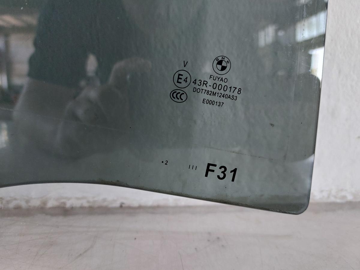 BMW 3er F31 T&uuml;rscheibe hinten rechts Touring Seitenscheibe Scheibe Werkst&ouml;nung