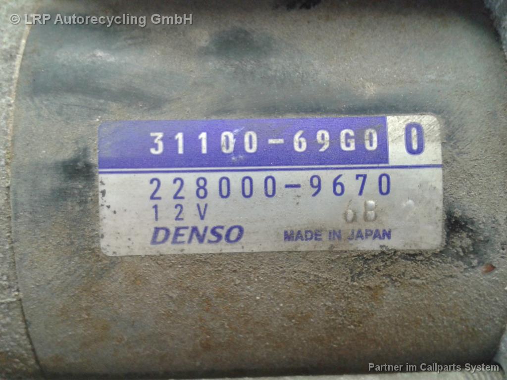 Suzuki Baleno EG BJ2001 original Anlasser Starter 1.3 63kw G13B 2280009670 DENSO