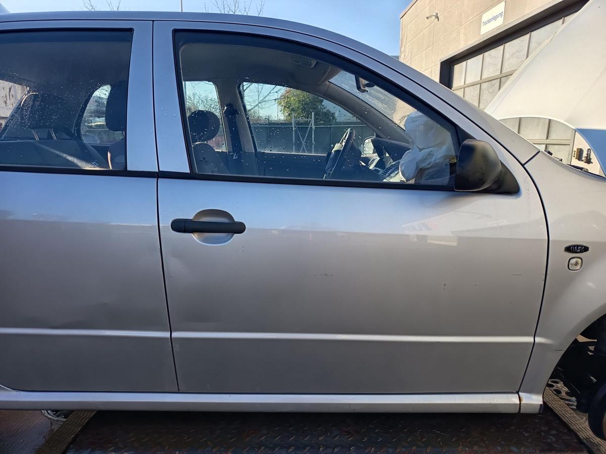 Skoda Fabia 6Y original T&uuml;r vorn rechts Beifahrer Rohbau F7T Diamantsilber Bj 02