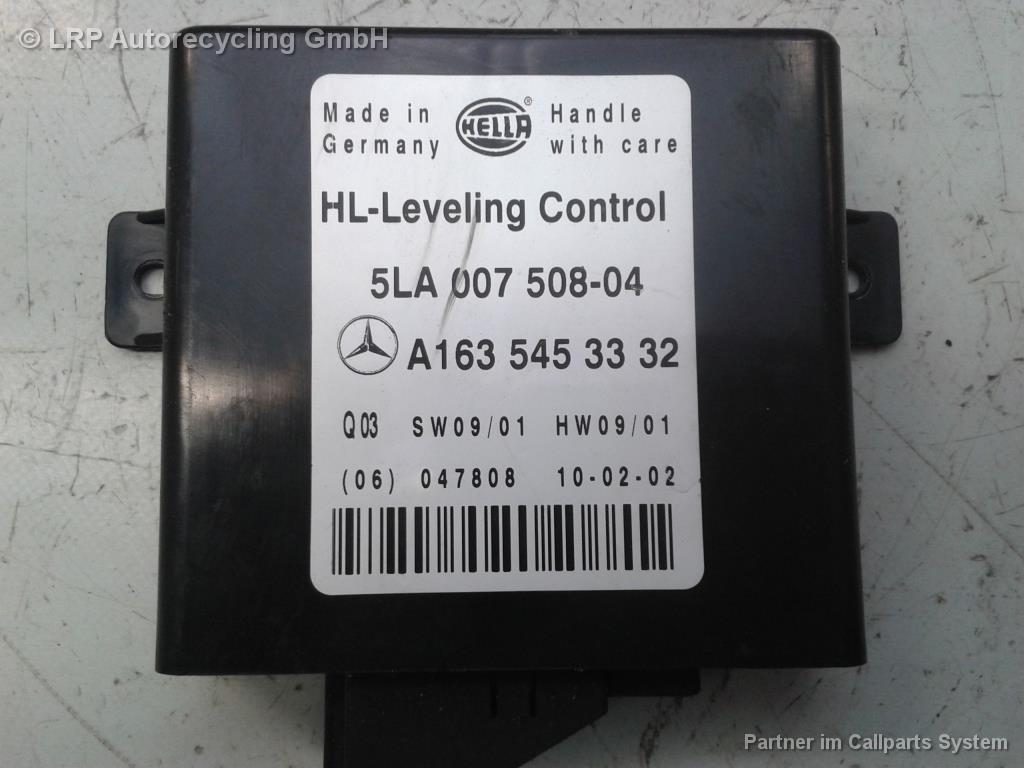 Mercedes Benz ML W163 BJ2003 HL Leveling Control Steuergerät LWR A1635453332