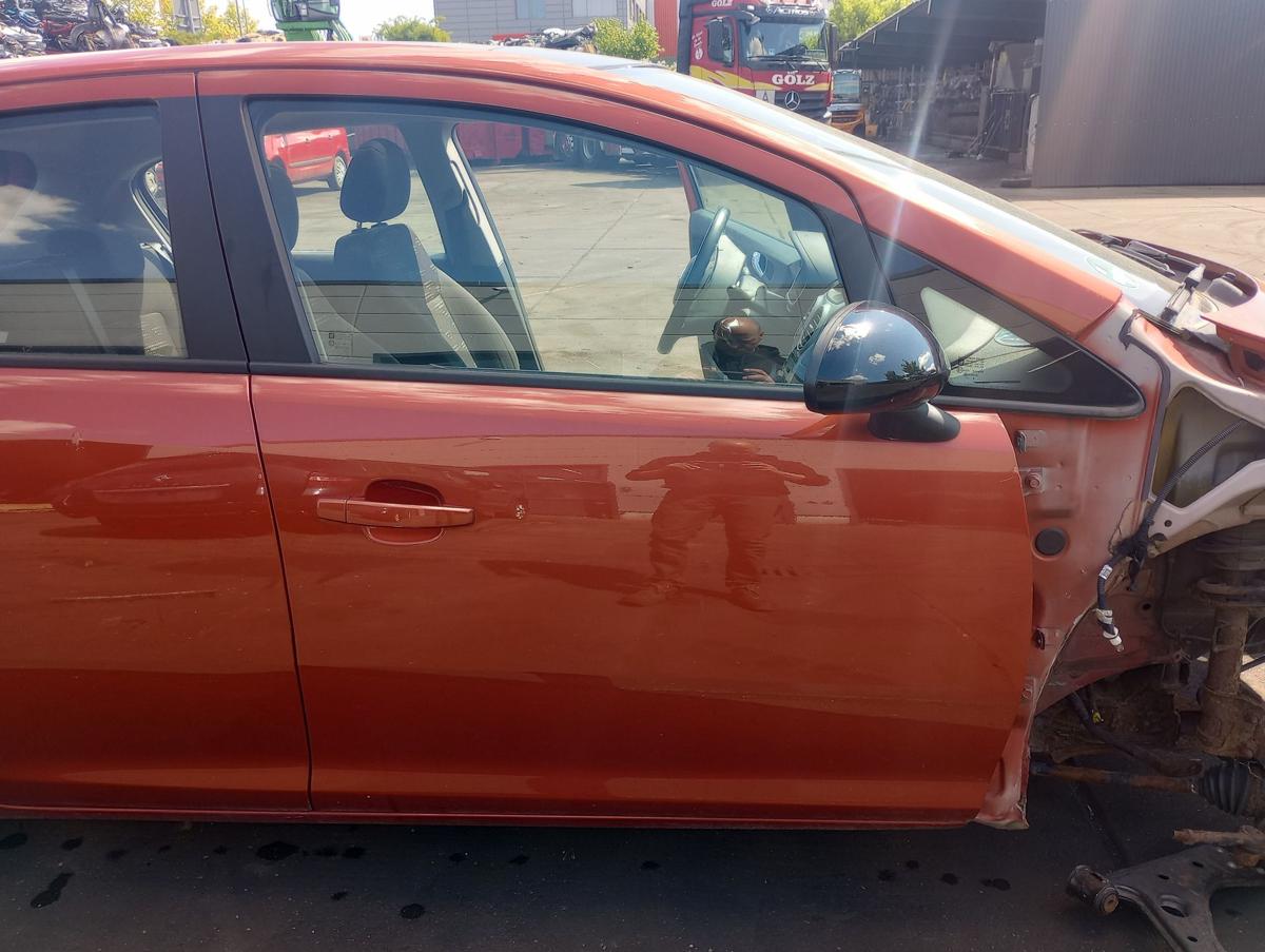 Opel Corsa D orig Tür vorn rechts 5Trg Beifahrertür Z50K Curry Red Bj 2012