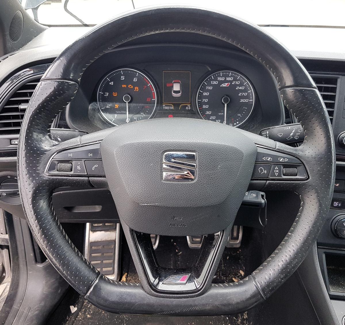 Seat Leon Cupra 5F Lenkrad Leder Lederlenkrad Bj2014 Multifunktion