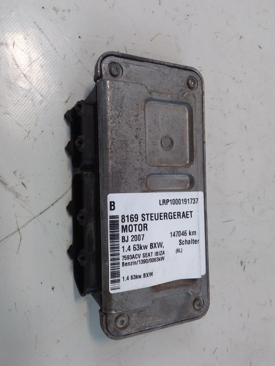 Seat Ibiza 6L Motorsteuergerät 1.4 63kw BXW Bj.2007