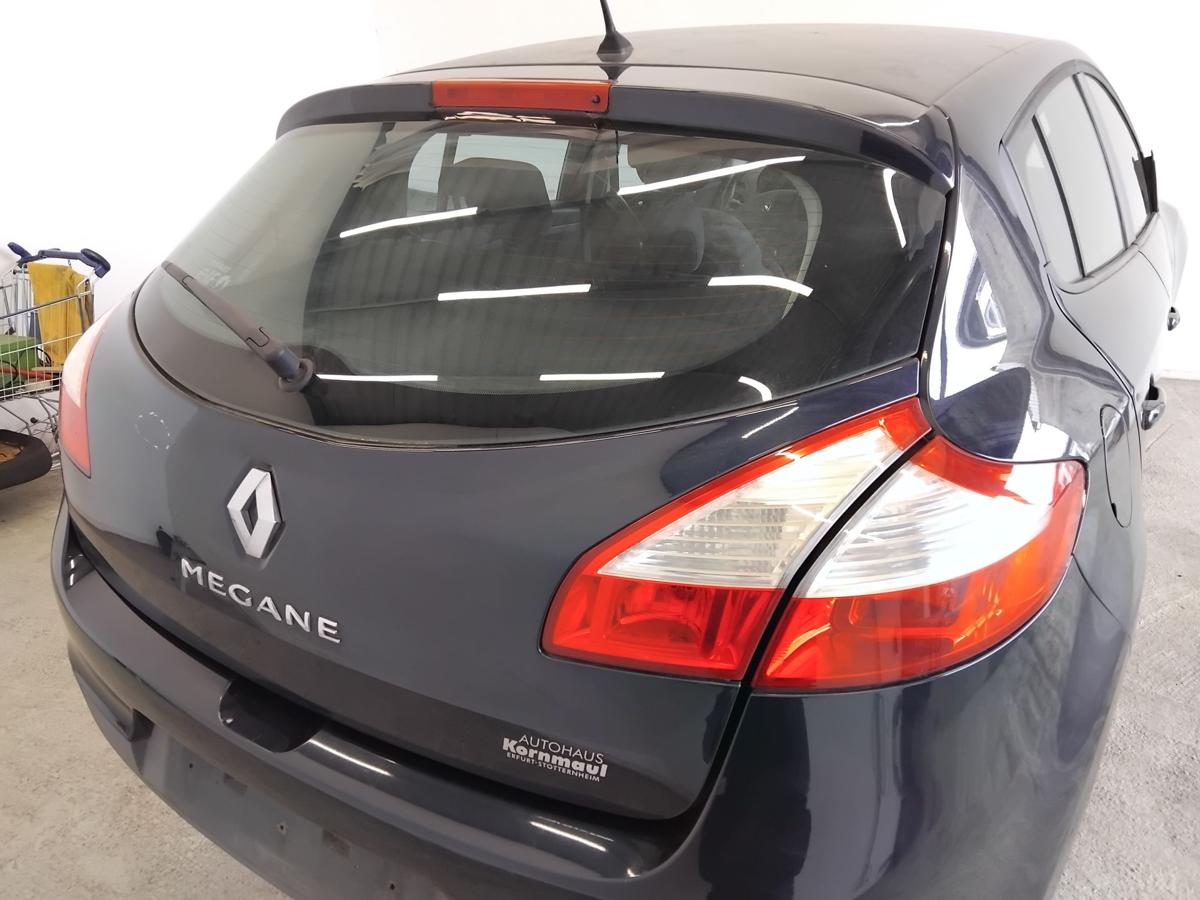 Renault Megane 3 Flie&szlig;heck Heckklappe NV472 Bleu Crepuscule mit Heckscheibe BJ09