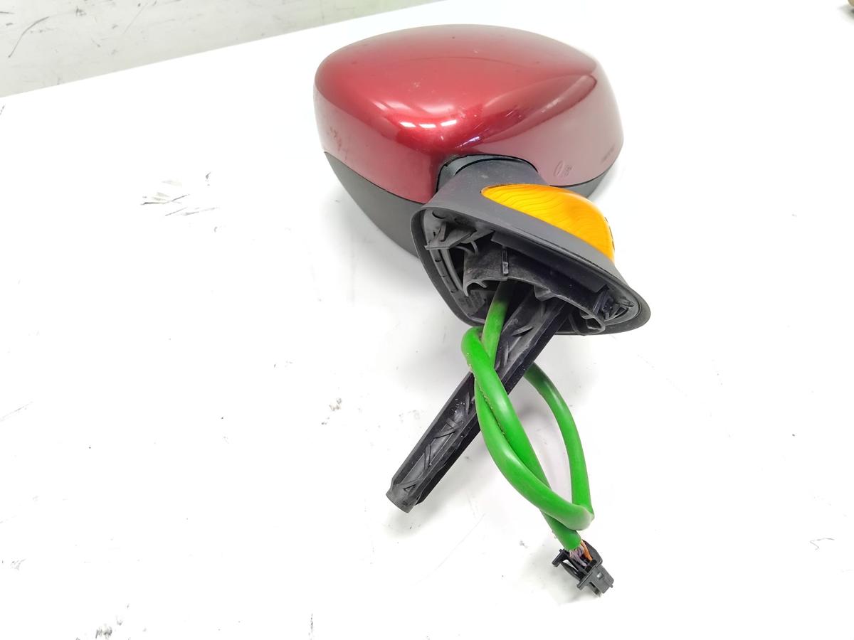 Renault Modus original Au&szlig;enspiegel links feuerrotmetallic TE876 Bj.2005 elektrisch