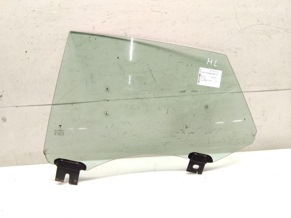 Tesla Model S P85D original T&uuml;rscheibe hinten links gr&uuml;ncolor BJ2014
