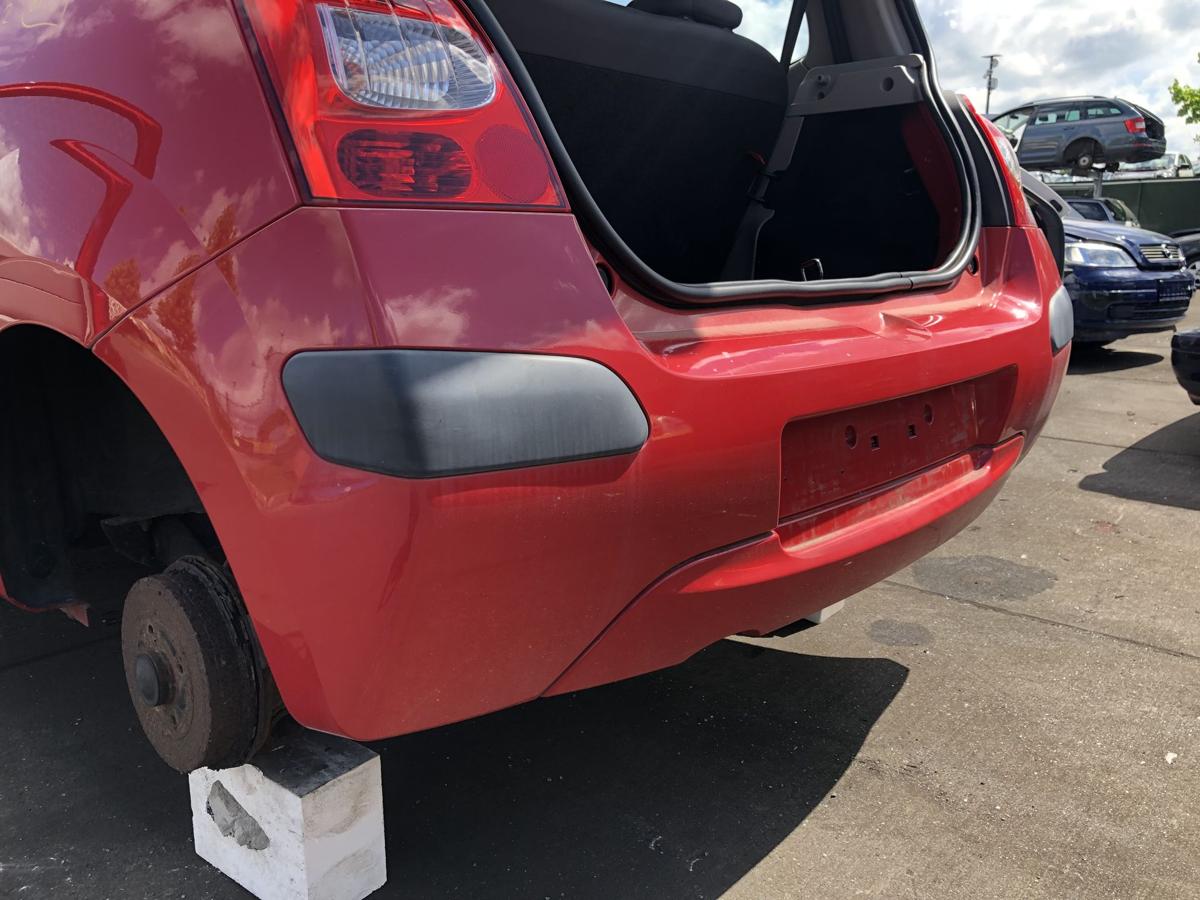 Renault Twingo II original Stoßstange Fänger hinten/Heck 727 Spanischrot Bj 2009