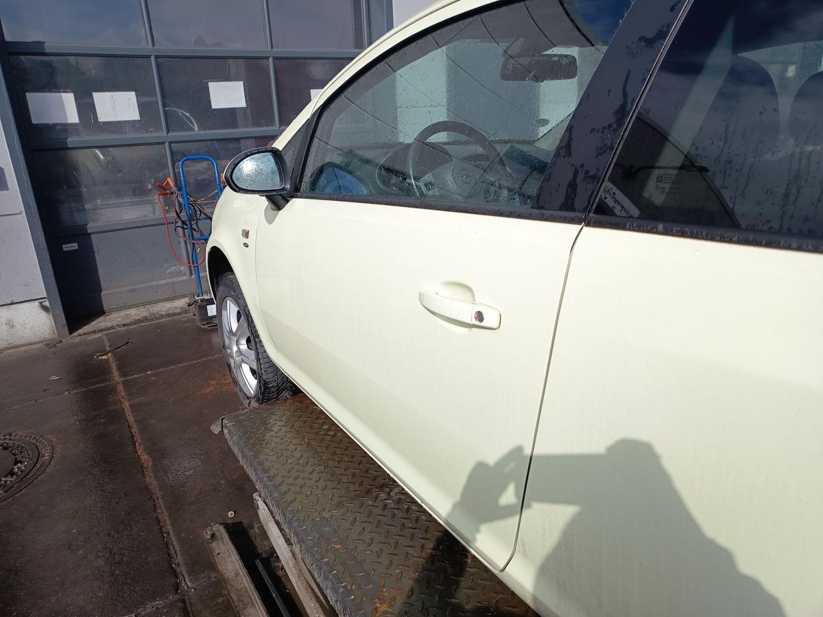 Opel Corsa D 3t&uuml;rer original T&uuml;r links Fahrer Z30R Guacamolewei&szlig; Bj 2012