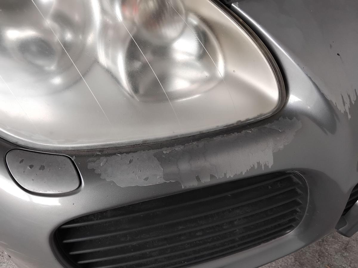 Porsche Cayenne 9PA Turbo orig.Stossfänger Stoßstange vorn SRA PDC BJ2003 LD7Z Titanium