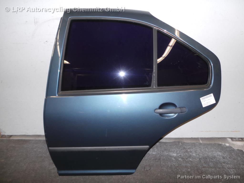 VW Bora 1J BJ 2001 Tür hinten links LD5X Blau Limousine