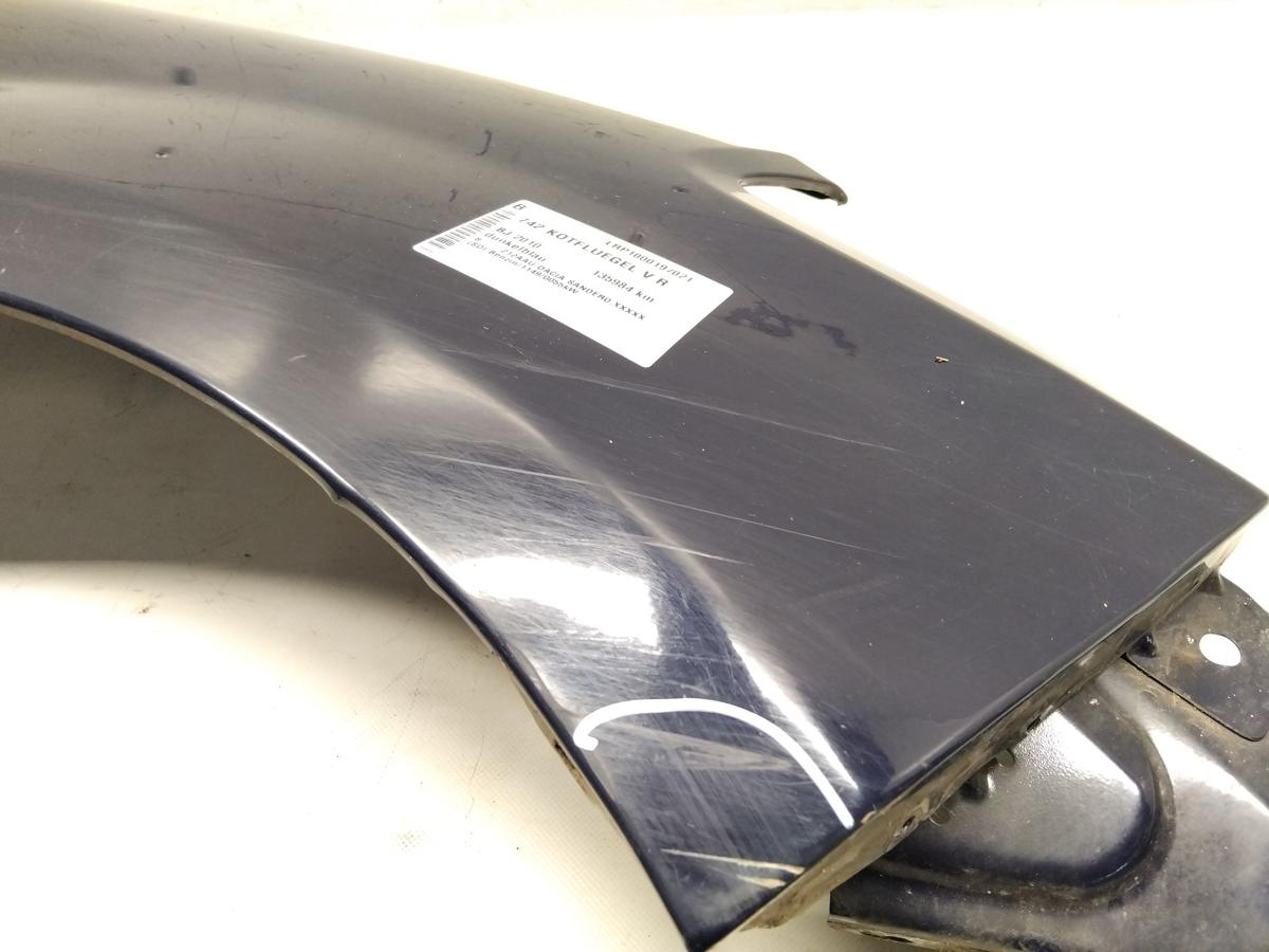 Dacia Sandero 1 original Kotfl&uuml;gel vorn rechts dunkelblau BJ2010