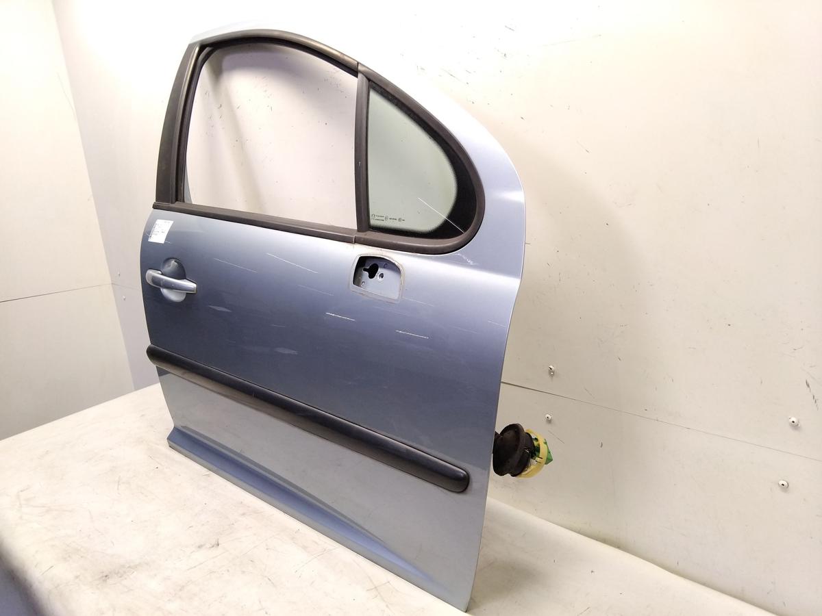 Peugeot 207 T&uuml;r vorn rechts Beifahrert&uuml;r 5-t&uuml;rig KGZ Inari Blau Metallic BJ2010
