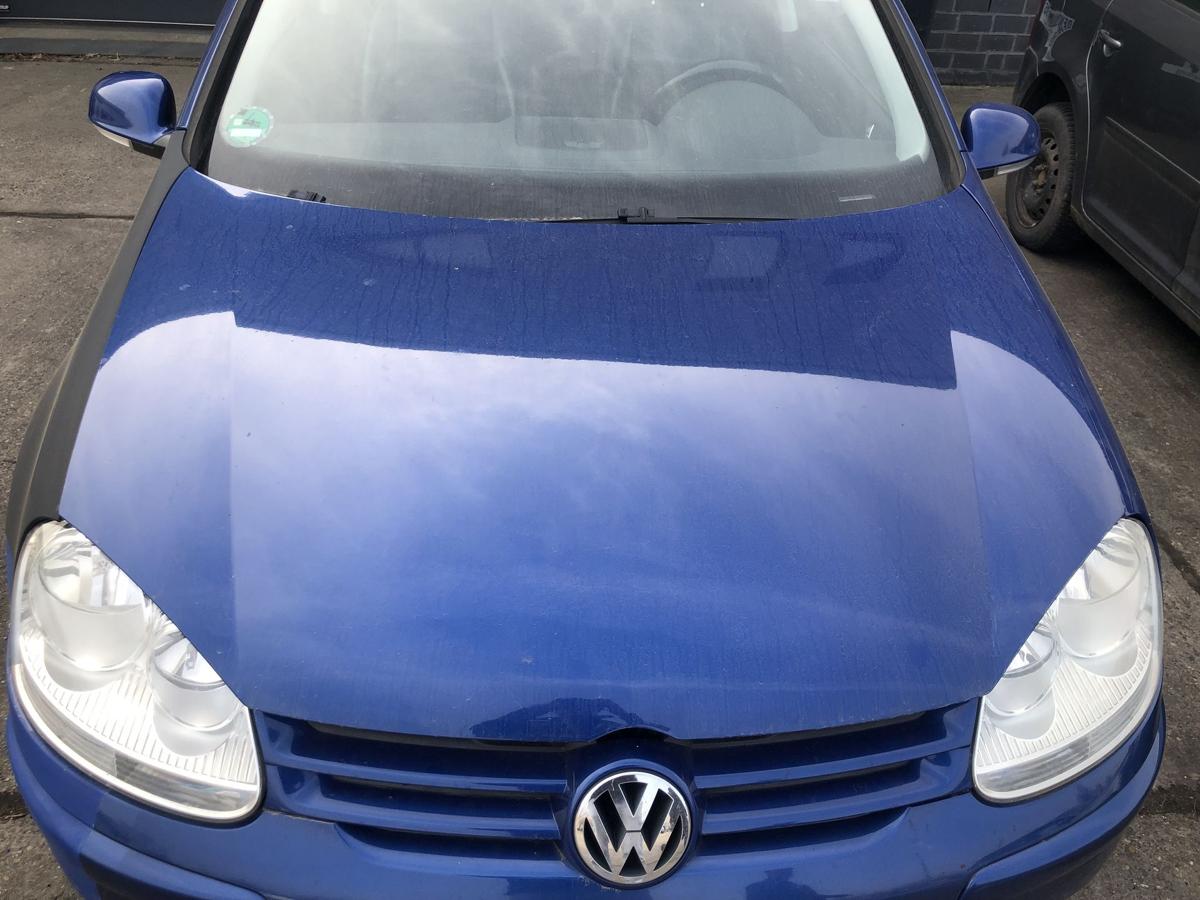 VW Golf 5 V 1K Motorhaube Haube Klappe Deckel vorn LC5J Laserblaumet
