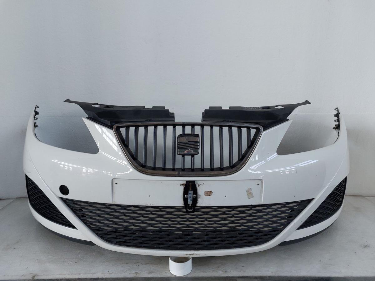 Seat Ibiza 6J Sto&szlig;f&auml;nger vorn Frontsch&uuml;rze LB9A Candywei&szlig; Kratzer rechts