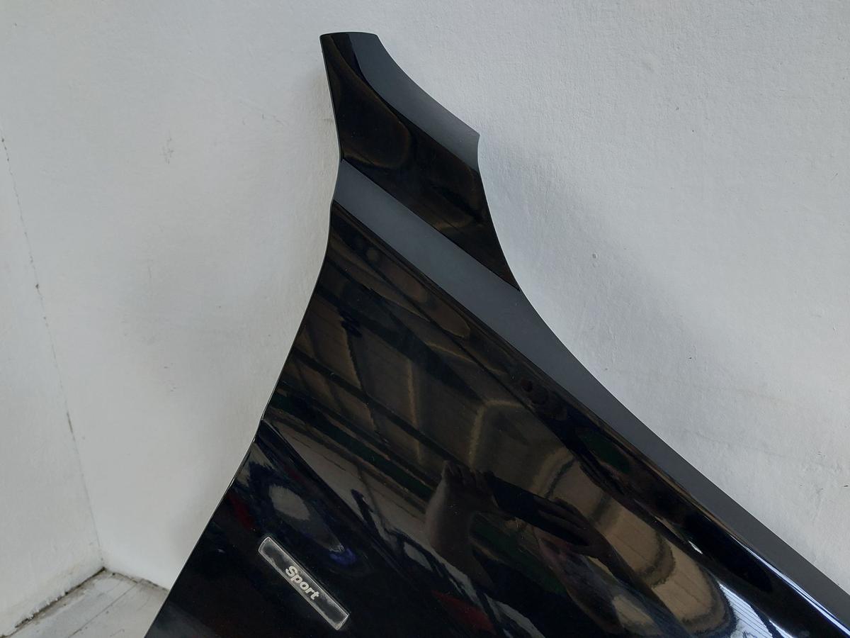 BMW 3er F30 F31 Sportline Kotfl&uuml;gel vorn rechts Beifahrerseite 668 SCHWARZ II