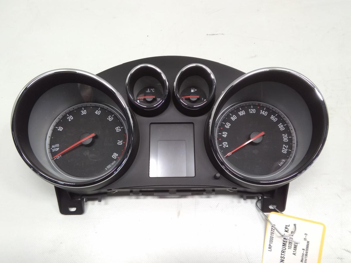 Opel Meriva B original Kombiinstrument Tacho Armatur 1.4 88kw Bj.2012