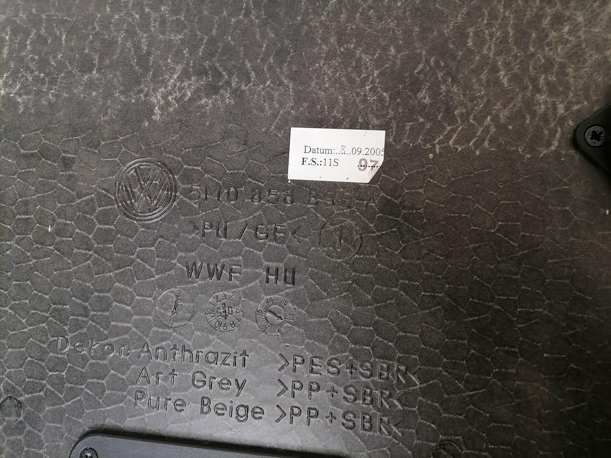 VW Golf Plus Abdeckung Kofferraumboden Bodenbelag Grau 04-08