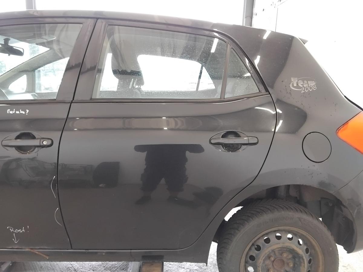 Toyota Auris E15 Tür hinten links BJ2008 5-türig 209 Night Sky Black Perleffekt
