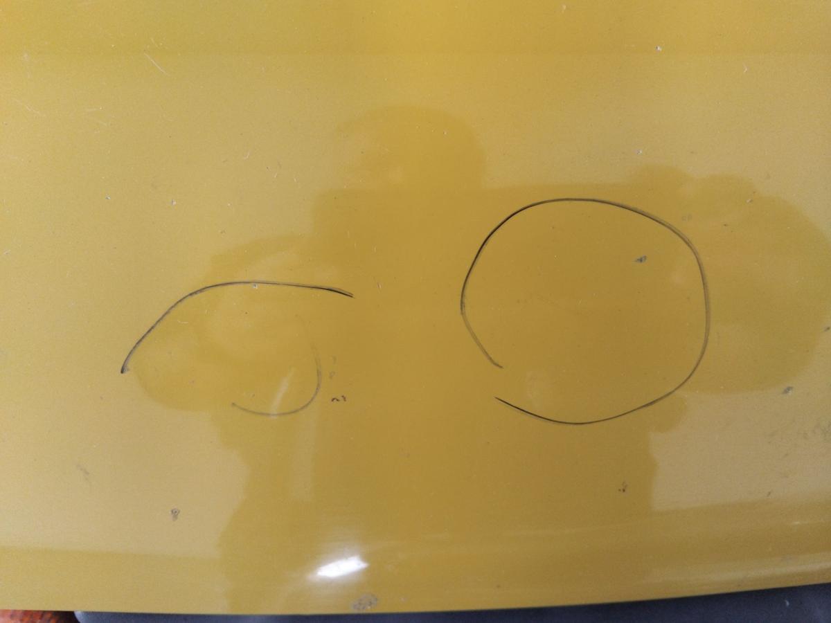 Renault Kangoo 1 original Motorhaube Deckel vorn gelb OV396 yellow lemon BJ1998