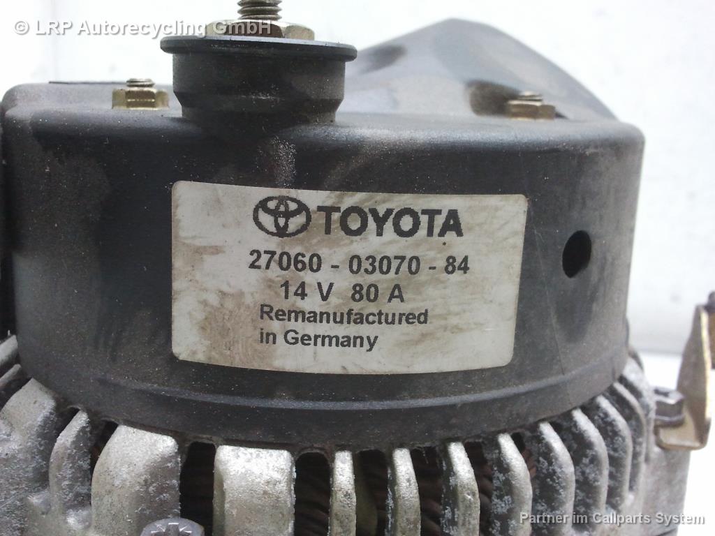 Toyota Avensis T22 BJ1998 Lichtmaschine Generator 80A 2.0 94kw 3S-FE