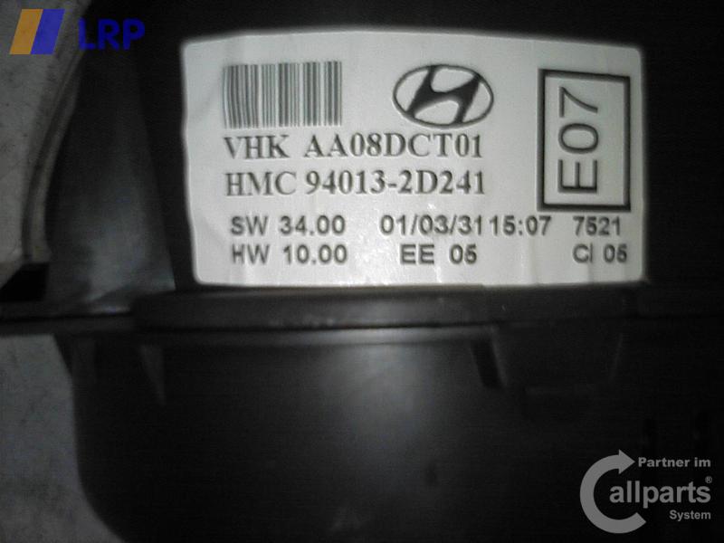 Hyundai Elantra original Tacho Kombiinstrument 940132D241 BJ2001