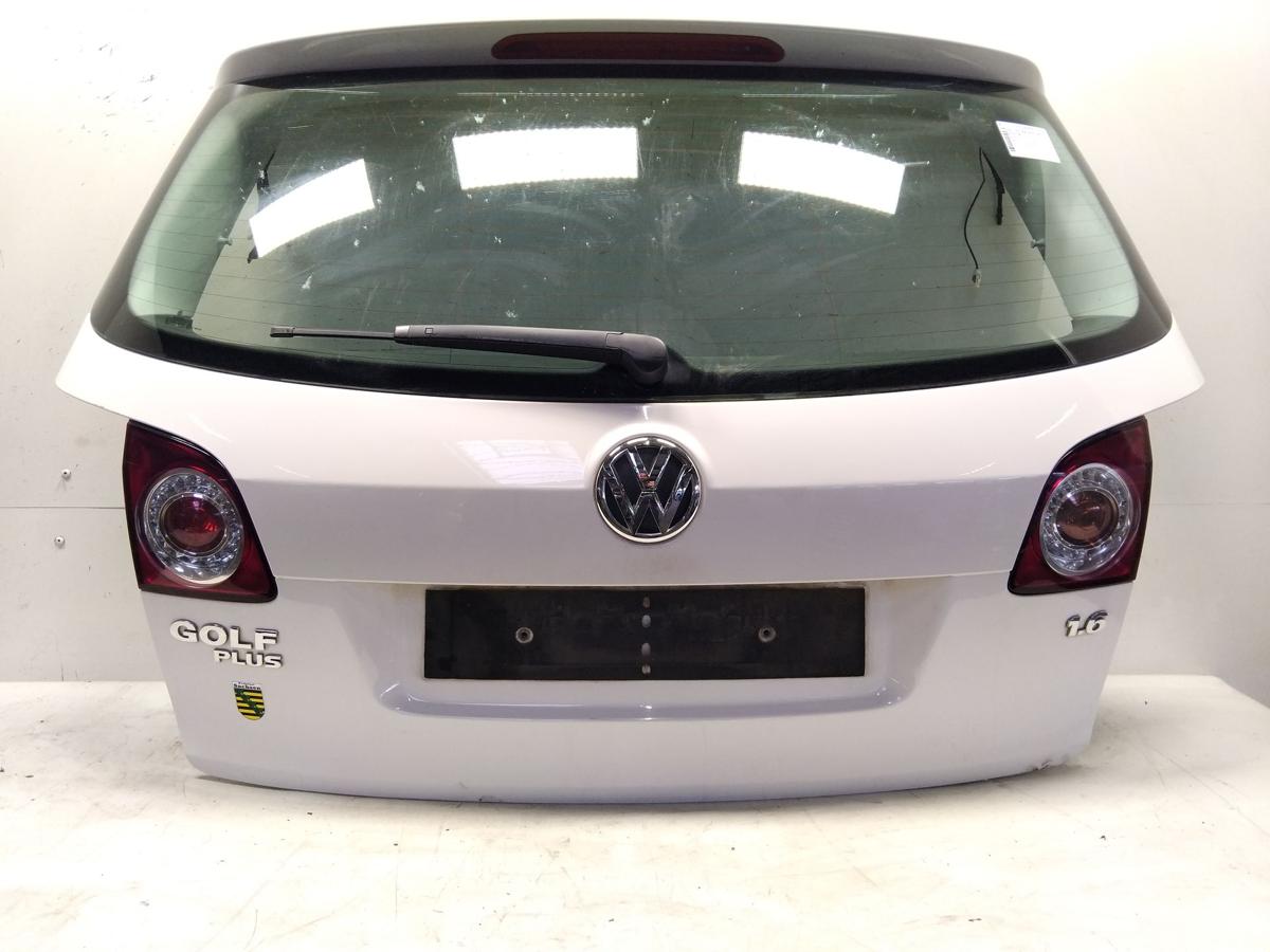 VW Golf Plus II 5M Heckklappe LB9A Candywei&szlig; inkl. Heckscheibe BJ2009