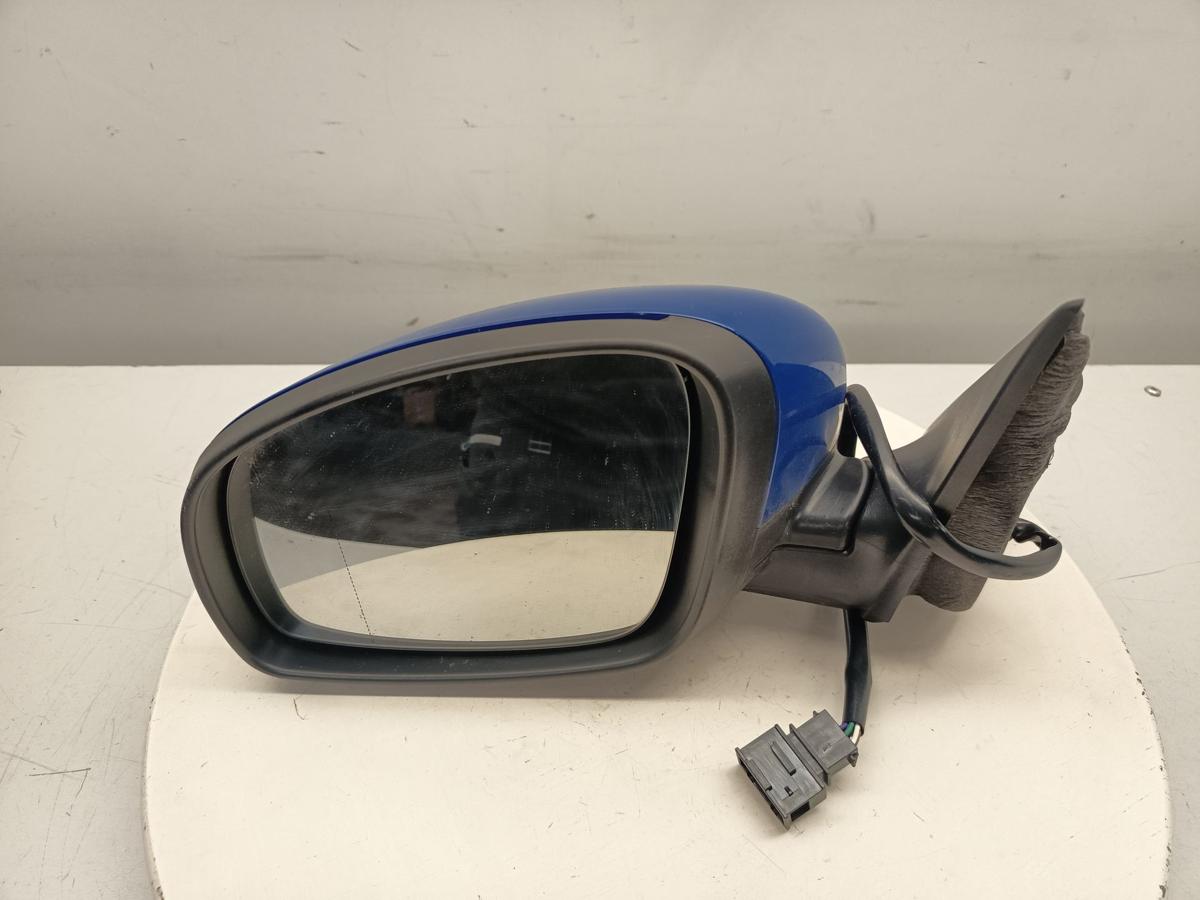 Skoda Fabia II 5J original Aussenspiegel links elektrisch F5K Dynamic Blue Bj 08