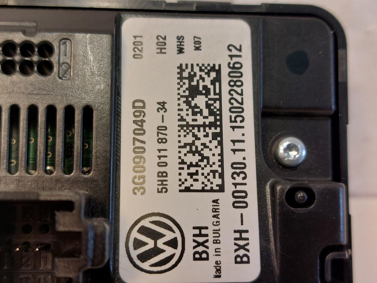 VW Passat 3G B8 Limo Klimabedienteil hinten Fond Heizungsregulierung VW Passat 3G B8 Limo Klimabedienteil hinten Fond Heizungsregulierung