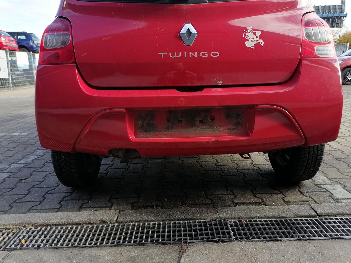 Renault Twingo 2 original Stoßstange Stossfänger hinten OV727 Rot beschädigt Bj.2010