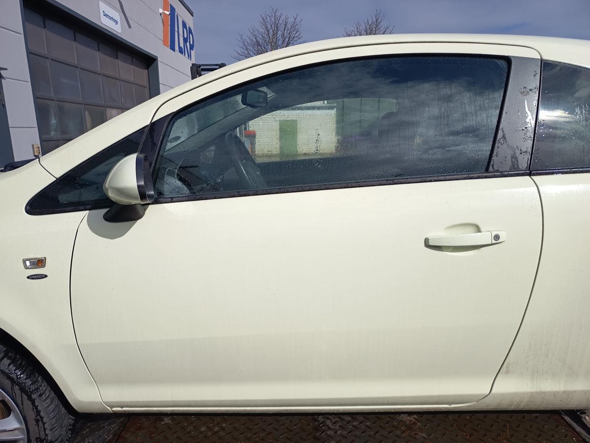 Opel Corsa D 3t&uuml;rer original T&uuml;r links Fahrer Z30R Guacamolewei&szlig; Bj 2012