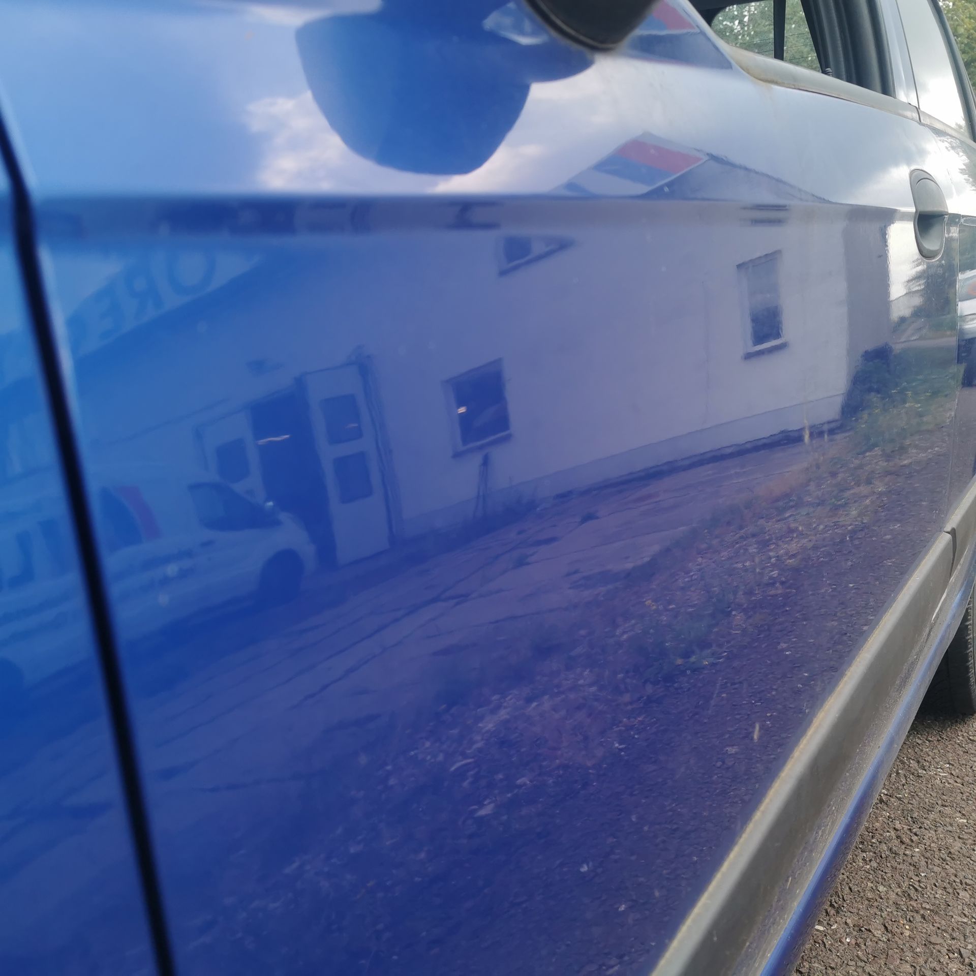 Chevrolet Matiz M200 Fahrertür Tür vorn links Rohbau 99U-Mighty Blue