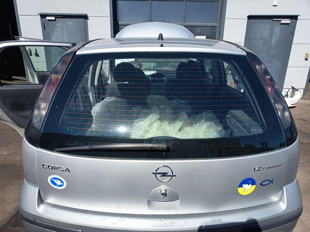 Opel Corsa C original Heckklappe mit Scheibe Z157 Starsilber Bj 2005