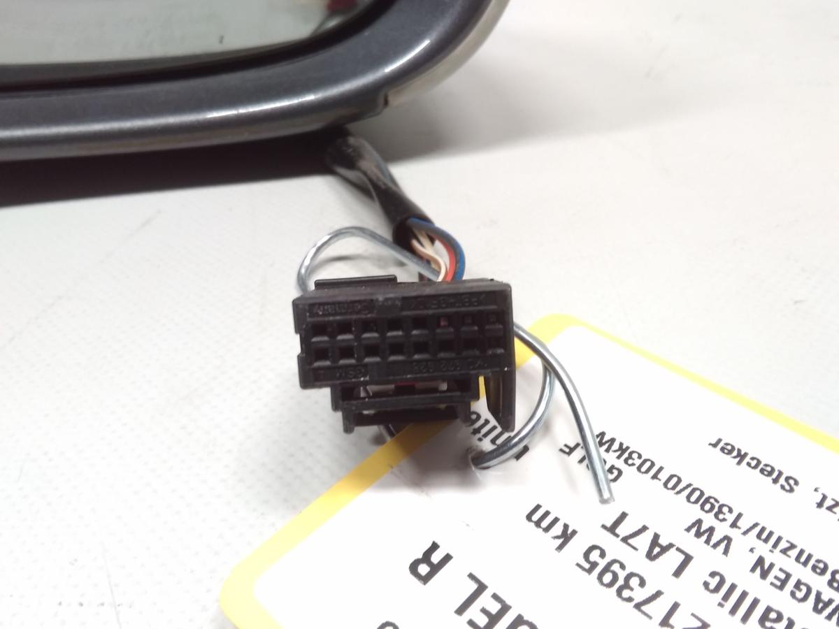 VW Golf Plus 5M original Au&szlig;enspiegel rechts elektrisch&beheizt 6pol BJ2006 LA7T unitedgrey