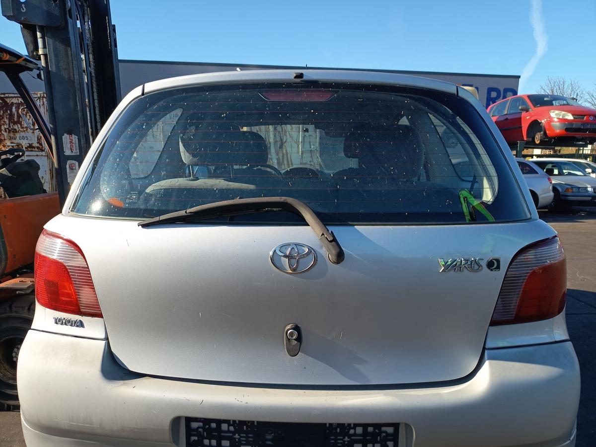 Toyota Yaris XP10 orig Heckklappe mit Scheibe 3trg Kofferraum 199 Siber Bj 2000