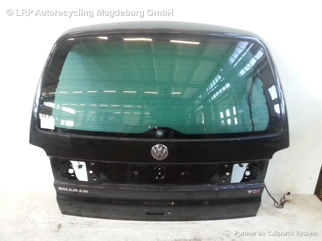VW Sharan 7M Facelift Heckklappe m. Scheibe schwarz L041 Anrostungen!