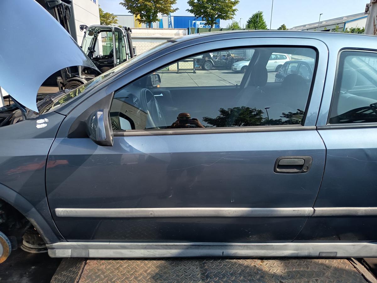 Opel Astra G 3t&uuml;rer original T&uuml;r links Fahrer Z293 Premiumblau Bj 1999