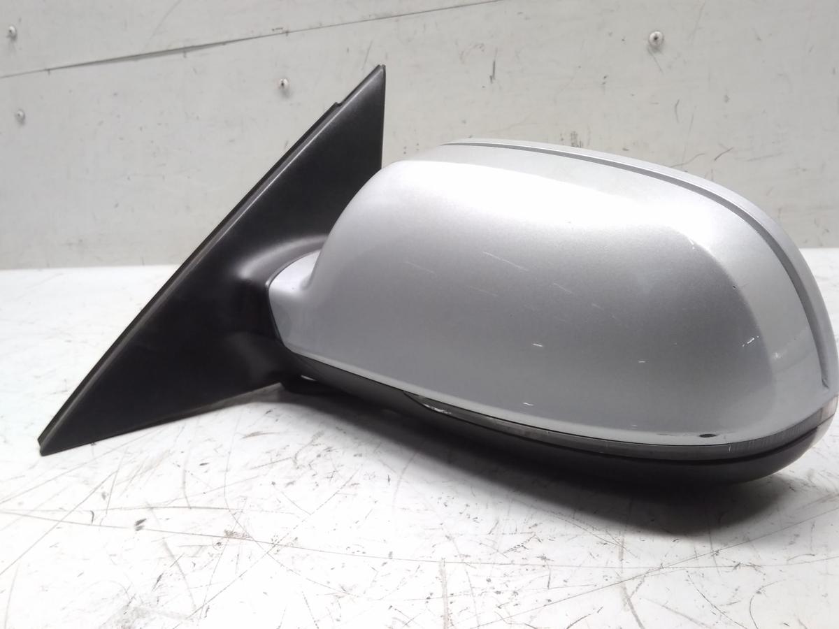 Audi A4 8K B8 original Au&szlig;enspiegel links eissilbermetallic 6-polig Bj.2009