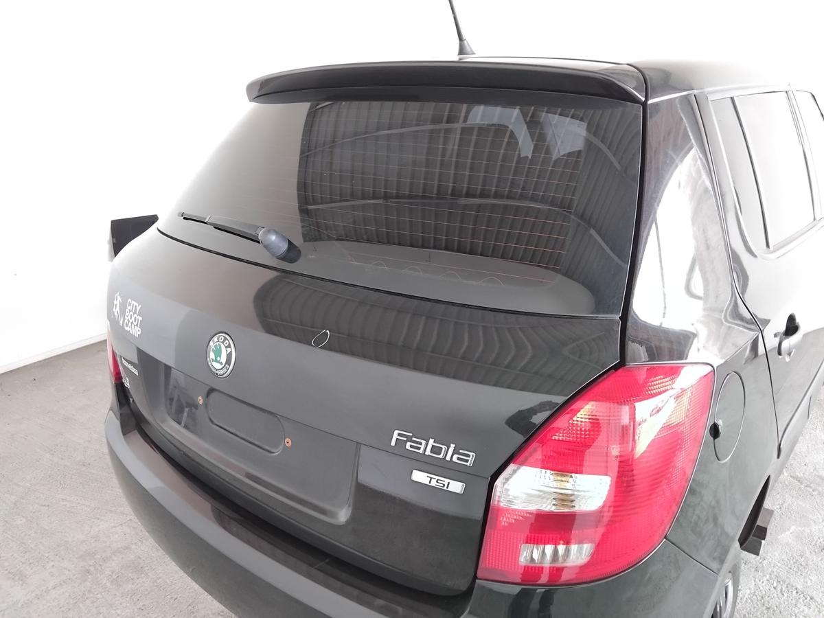 Skoda Fabia 2 5J Facelift Flie&szlig;heck Heckklappe inkl. Heckscheibe BJ2011 LF9R Blackmagic