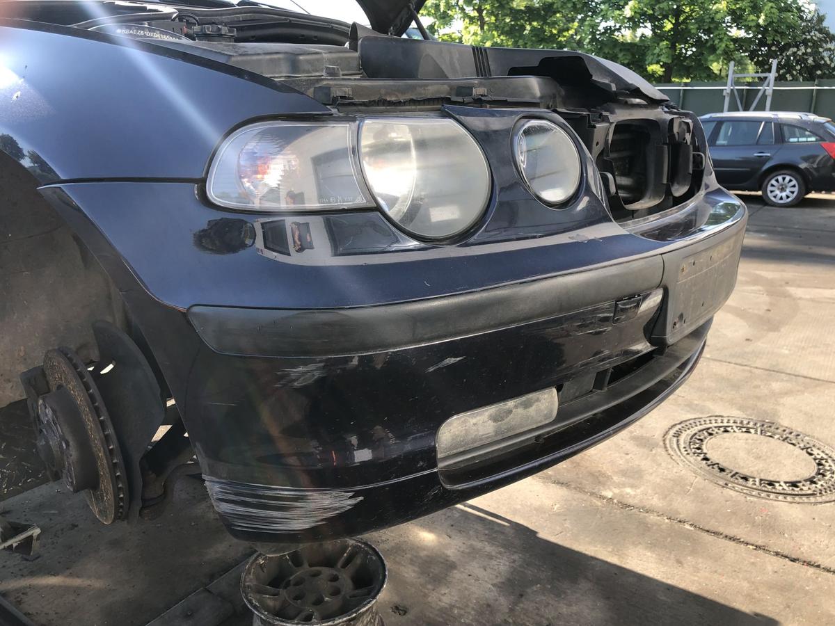 BMW E46 Compact original Stoßstange/Fänger vorn/Front 317 Orientblau Bj 2004