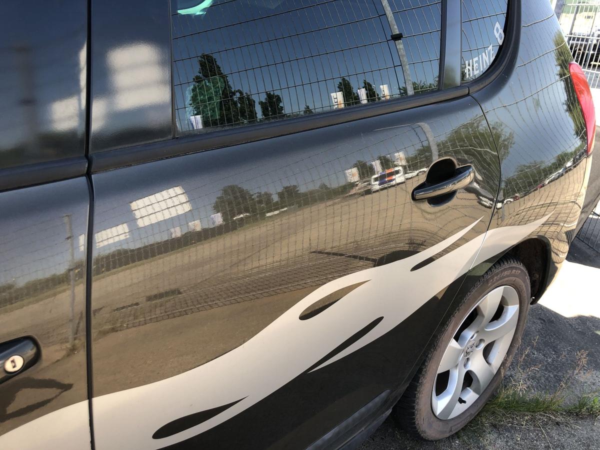 Peugeot 3008 I Typ 0U Tür hinten links Fondtür im Rohbau KDK Hickory Braun
