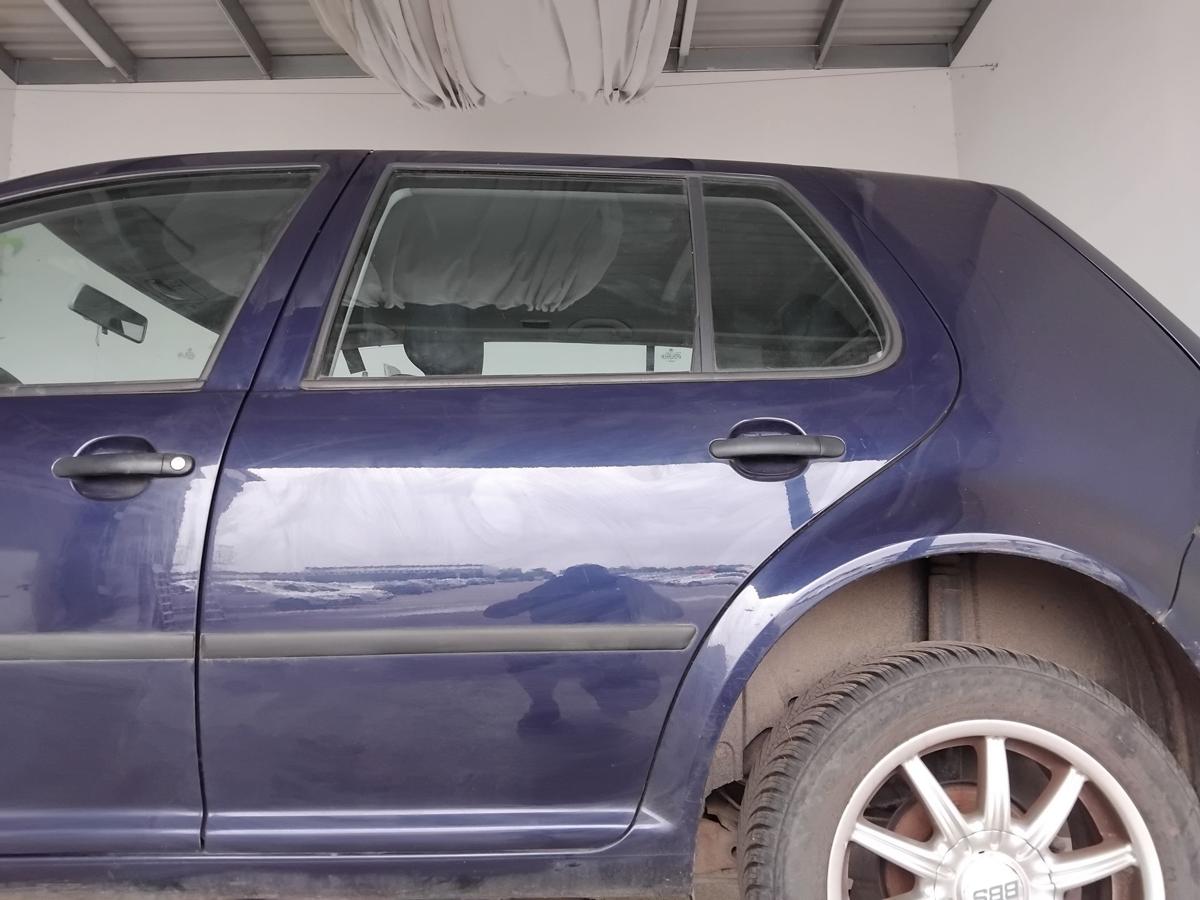 VW Golf 4 1J original T&uuml;r hinten links Flie&szlig;heck LB5N Indigoblaumetallic BJ2000