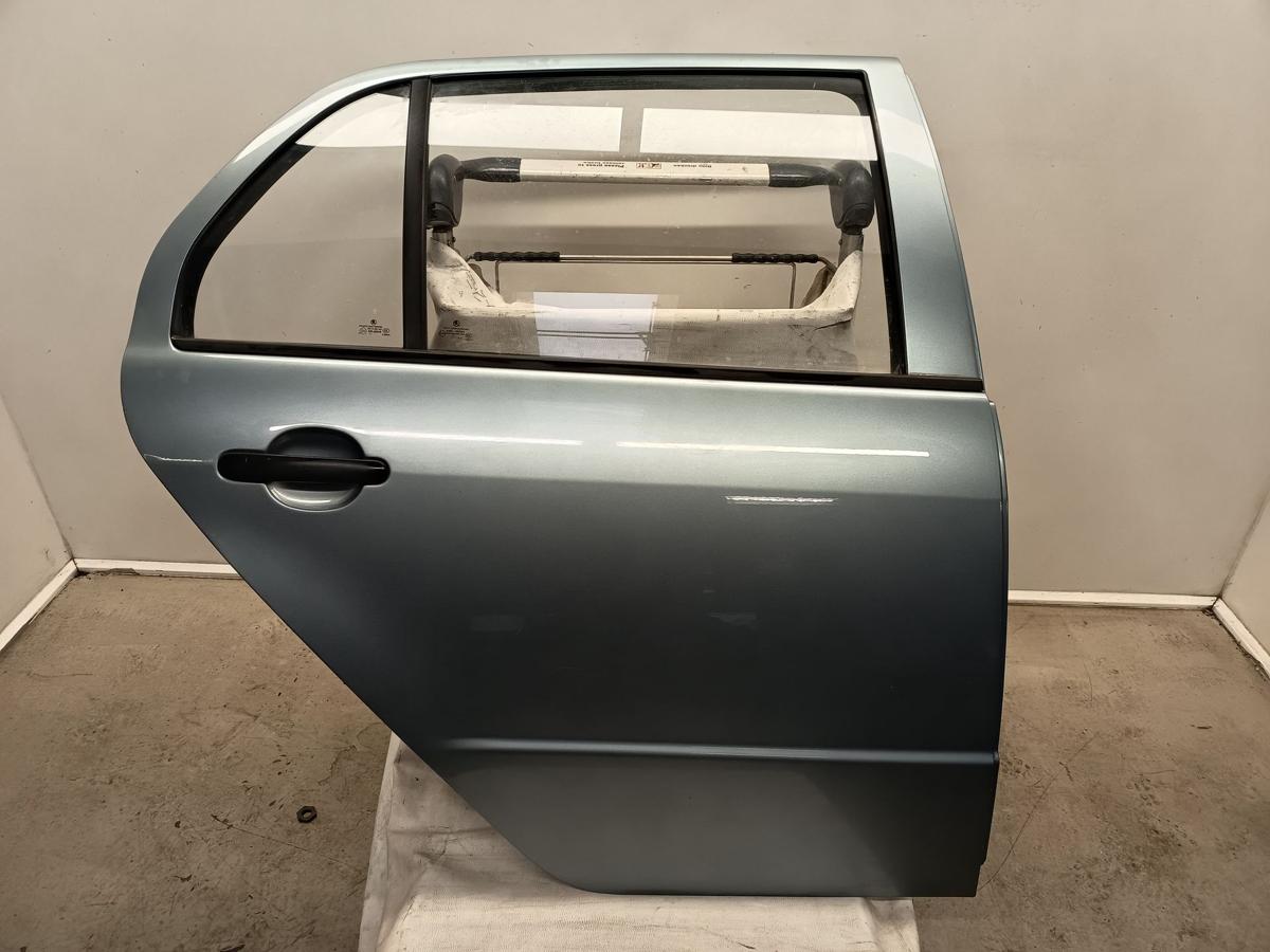 Skoda Fabia 6Y Limo ab 2004 original Tür hinten rechts LF7U-Stone Grey Metallic