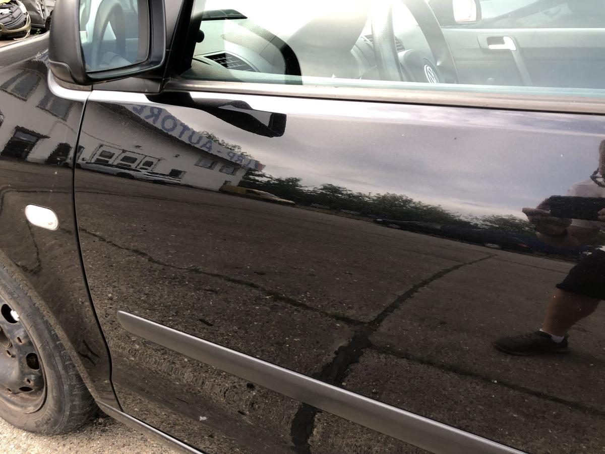 VW Polo 9N 9N1 T&uuml;r vorn links Fahrert&uuml;r Rohbau LC9Z Black Magic 3 t&uuml;rer