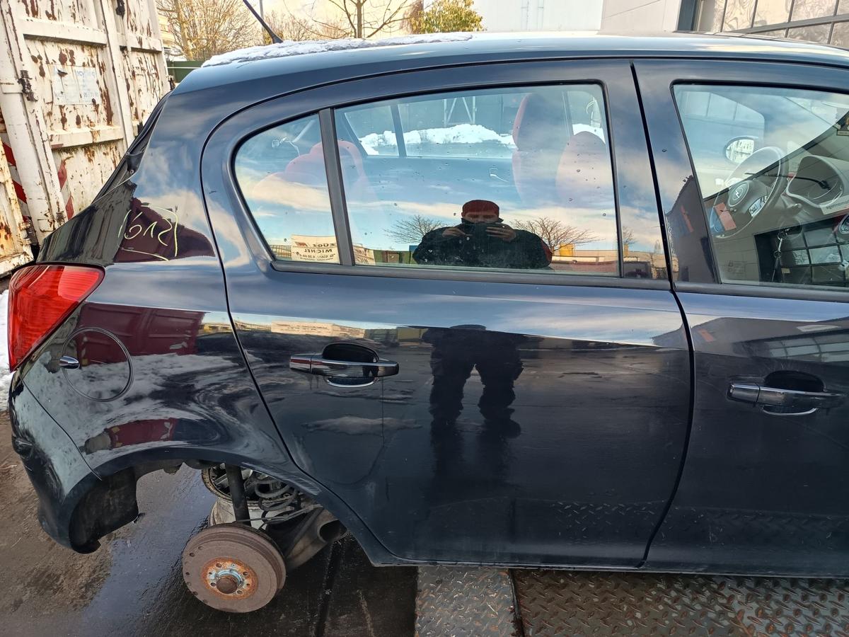 Opel Corsa D original T&uuml;r hinten rechts Fond Z20R Saphirschwarz Bj 2009