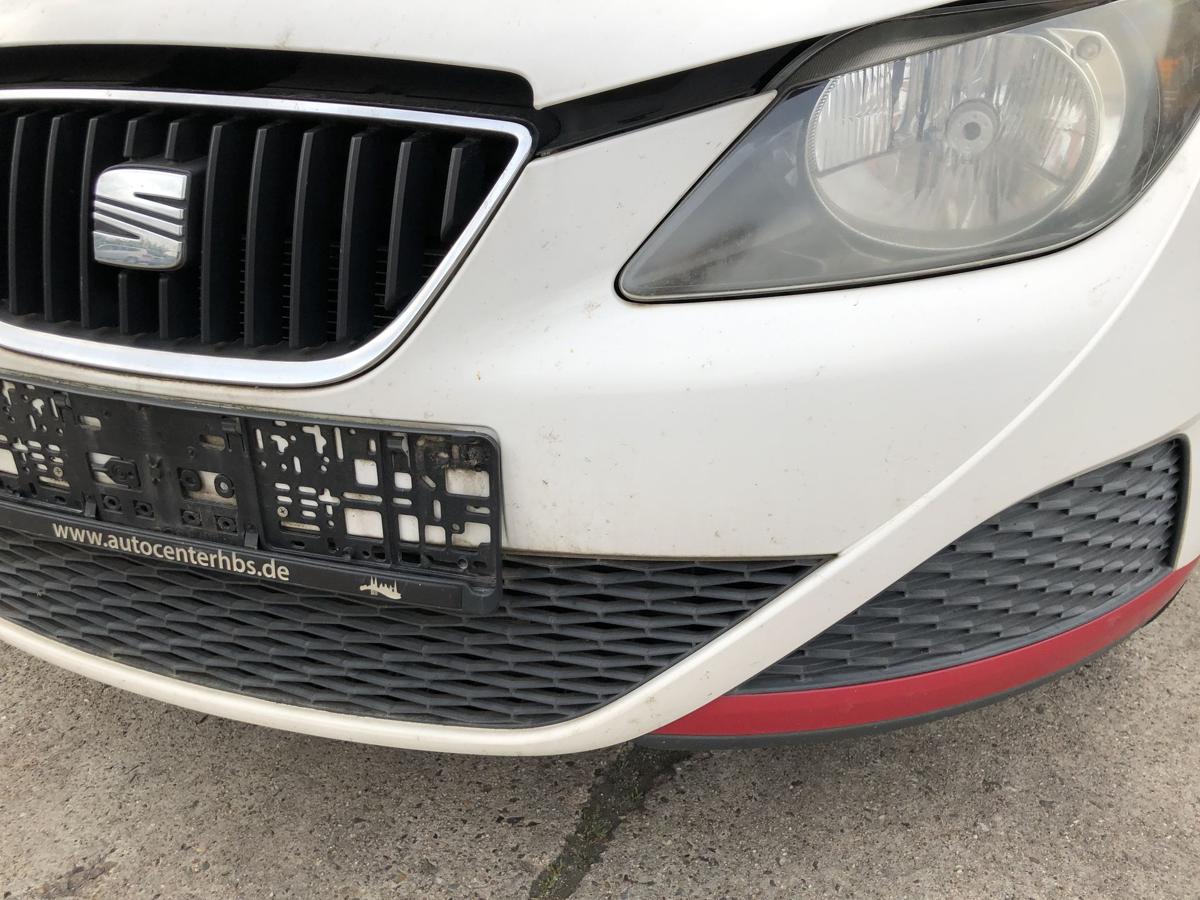 Seat Ibiza 6J Sto&szlig;f&auml;nger vorn Frontsch&uuml;rze Sto&szlig;stange Front LB9A Candywei&szlig;
