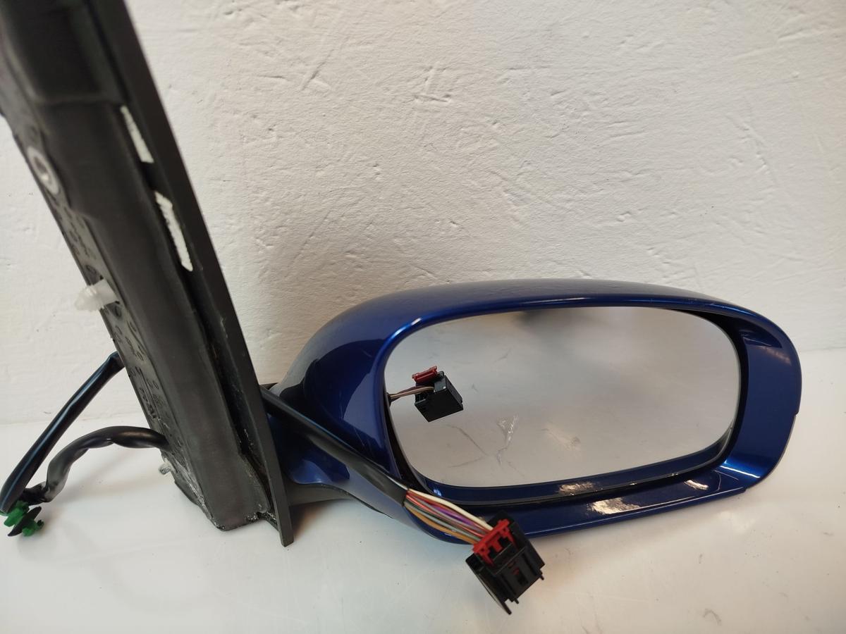 VW Touran 1T Aussenspiegel rechts elektrisch Blinker LC5C Biscay Blue perl